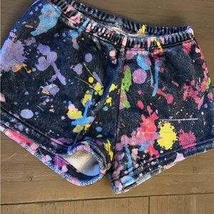 Kids Colorful Splatter Shorts
